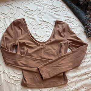 Dusty Clay Long Sleeve Align Shirt - Size 2